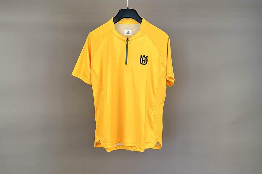 1/2-Zip Damenshirt Husqvarna Discover Jersey Yellow, Gr. L